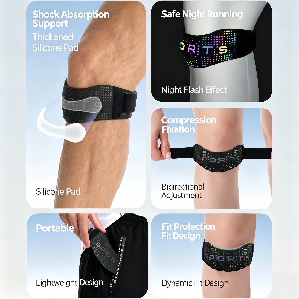 1/2Pcs Reflective Patellar Ten - đánh giá và giá Knee Brace Badminton