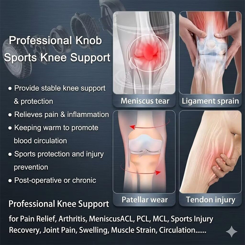 Adjustable Knob Knee Brace Men - đánh giá và giá Knee Brace Badminton