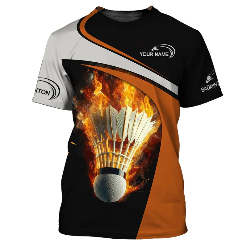 Badminton Sport T-shirt Men's  - đánh giá và giá Badminton Emoji