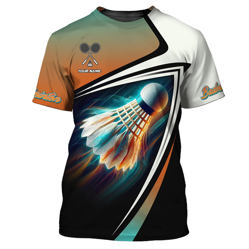 Badminton Sport T-shirt Men's  - đánh giá và giá Badminton Emoji