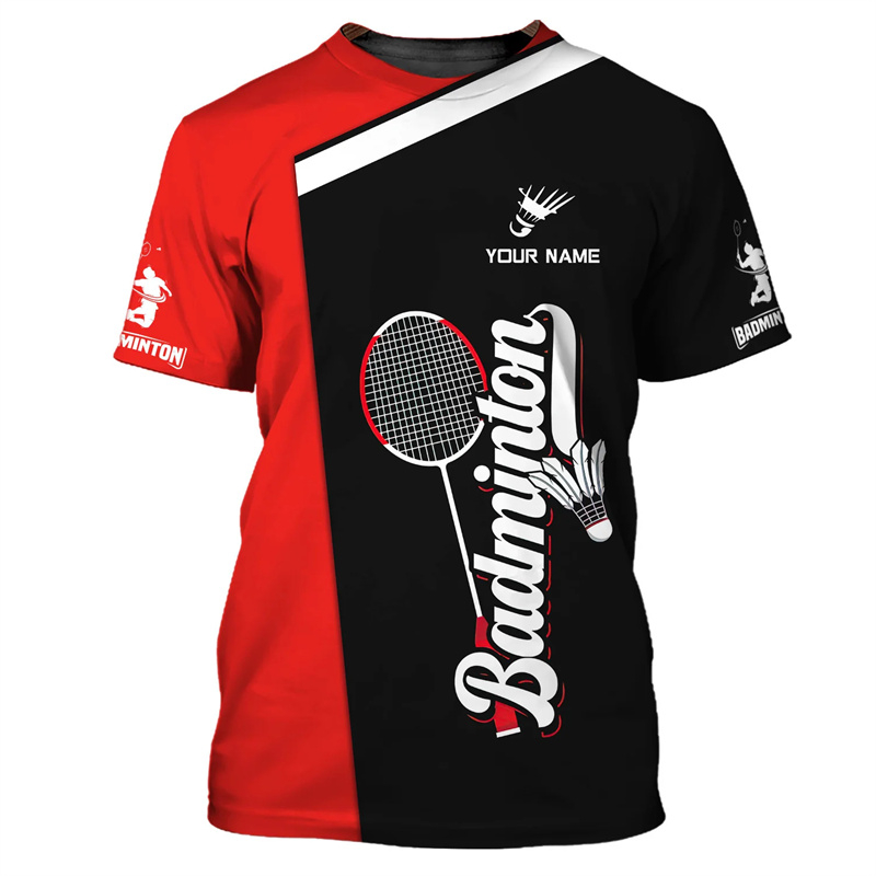 Badminton Sport T-shirt Men's  - đánh giá và giá Badminton Emoji